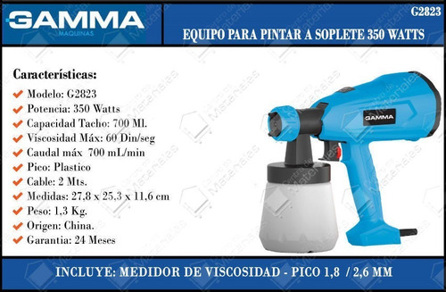 Equipo Para Pintar A Soplete Gamma 350 W G2823