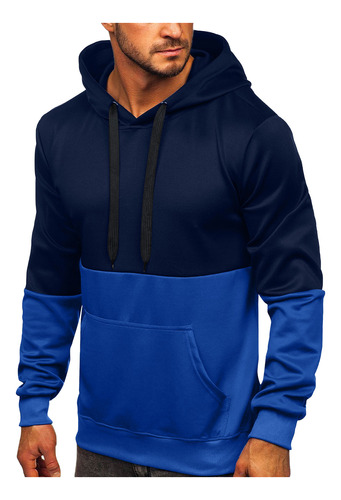 Sudadera Moderna Para Hombre, Con Capucha Y Bloques De Color