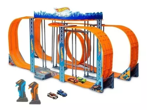 Pista De Carrinho Hot Wheels Com Controle 380cm BR082 - CORDEIRO HOME