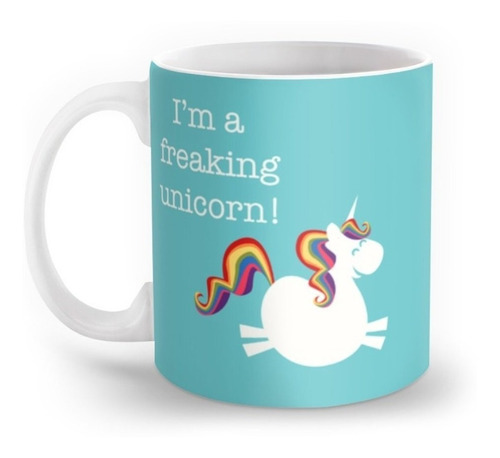 10 Tazas Ceramica 11 Oz. I Am A Freaking Unicornio Excelente