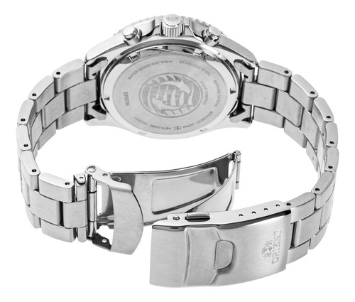 Orient Sports Diver Mako Solar Chrono Panda Cronógrafo Plateado Negro Blanco