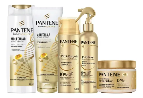 Kit Reparador Pantene Molecular Bond Repair - 5 Unidades