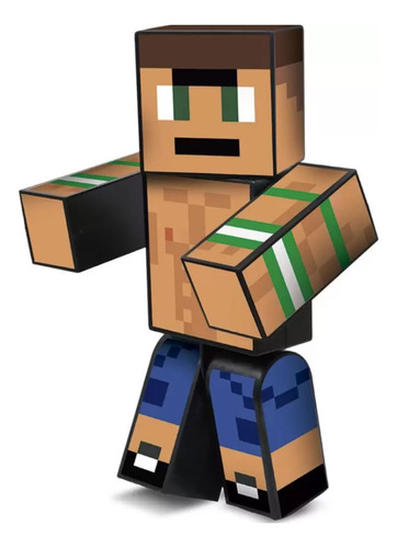 Boneco Brucutu 25cm Minecraft Turma Do Problems Articulado