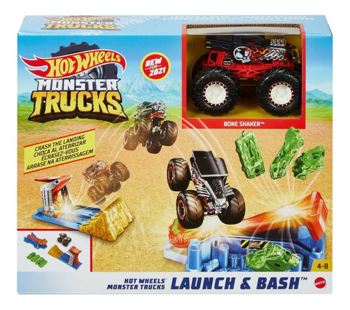 Imagen 2 de 5 de Monster Trucks - Lanzador Hot Wheels - Mattel