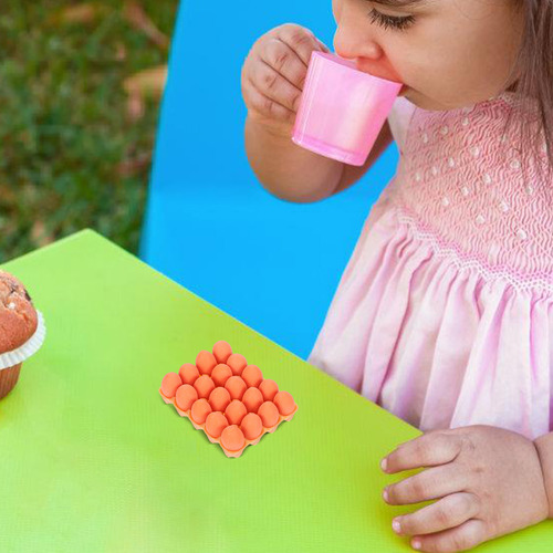 1 Juego De Huevos En Miniatura Con Bandeja 1:12 Minihuevos T