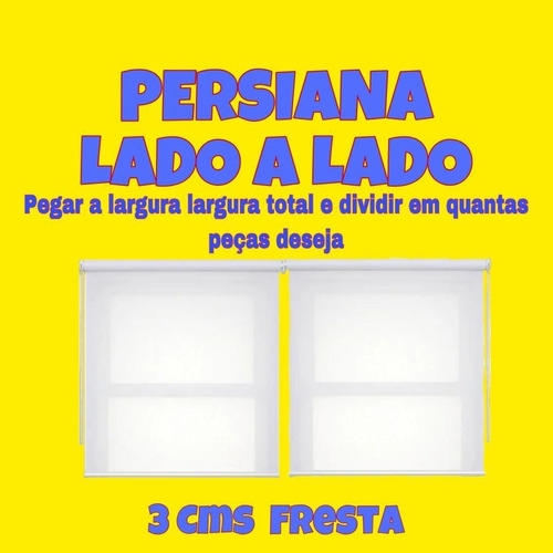 Cortina Rolo Tela Solar 3% L A R G 1, 60 X 2, 25 A L T