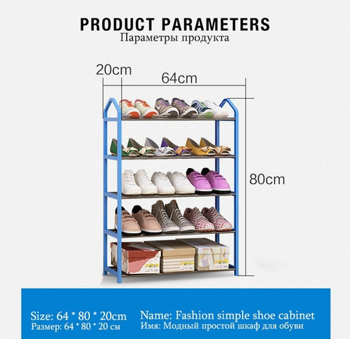 Imagen 6 de 9 de Estante Organizador De Zapatos, Metalico