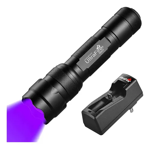 Torcia UV 395 Nm LED Ricaricabile – Luce Nera Potente, Per Rilevamento Urina E Minerali