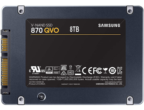 Disco Solido Interno Ssd 8tb Samsung 870 Qvo Mz-77q8t0b 