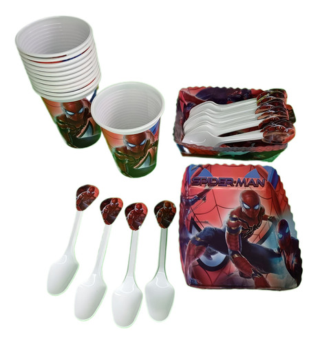 Kit Decoracion Infantil Spiderman 24niños Leer Descripcion