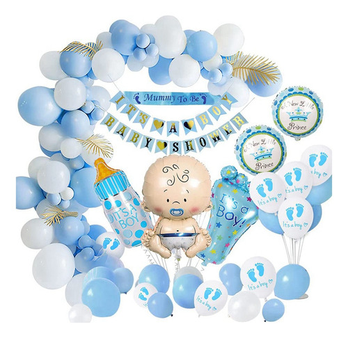 J9 Baby Shower Decorations Para Niña, Juego De Globos Para B