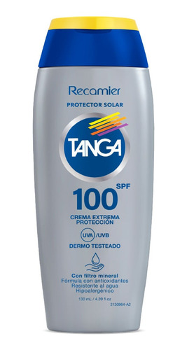 Protector Solar Tanga Crema Spf100 X 130ml