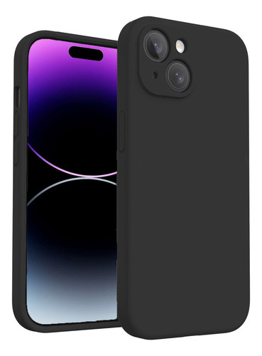 Capa Capinha Para iPhone 13 13 Pro | Max Silicone Aveludado Cor Preto