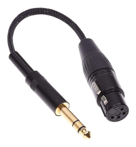 Cable Adaptador De Audio 6.35 Mm Macho A 4 Pines Xlr Hembra