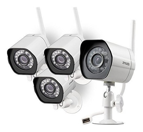 Cámaras Seguridad Exterior Wifi 1080p - 4 Pack