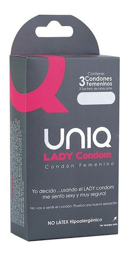Condon Femenino Unique- Lady Condom. No Latex