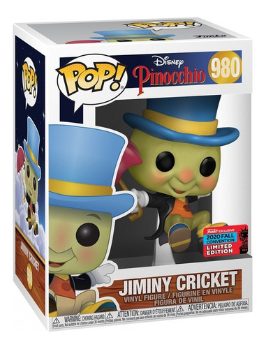 Figura Pop Disney: Pinocchio - Jiminy W/umbrella 