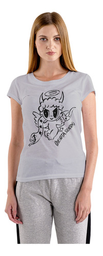 Polera Mujer Karol G Bichota Angel Demonio 100% Algodon