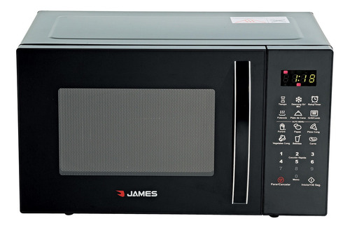 Horno Microondas James J23 Mdn Digital Negro Con Grill Kirko