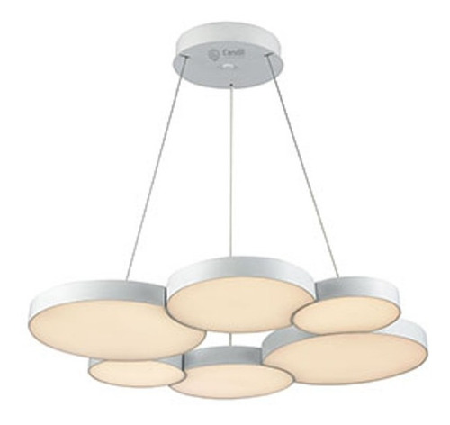 Imagen 3 de 7 de Lampara Colgante Moderna Nube 120 Candil Luces Led 220v 54w