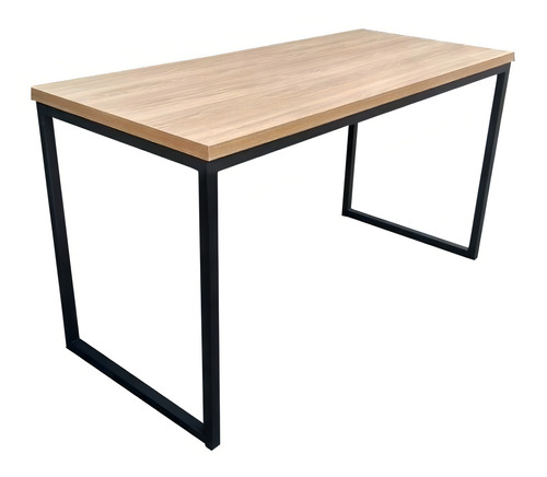 Mesa De Jantar Pé De Ferro Tampo De Mdf - 160x90cm + 2bancos