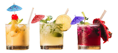 Espeto Guarda Chuva Sol Bebidas Coquetel Enfeite 100 Und