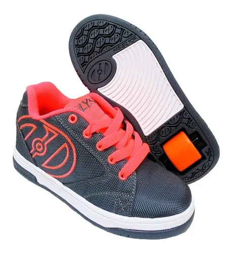 Tenis Patin Heelys Color Gris Con Para Niño Talla