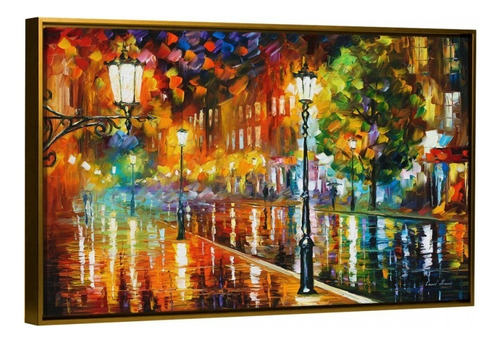 Cuadros Canvas Arte De Leonid Afremov | 90x140 Color Street Of Illusions