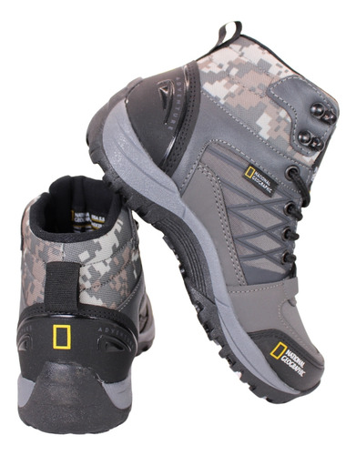 Bota National Geographic Hombre Resistente Negro/mate