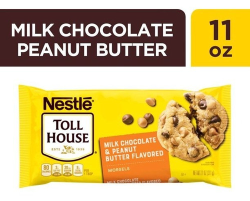 Nestle Toll House Chispas Chocolate Cacahuate 311grs.