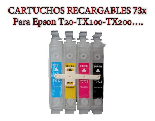 Cartuchos Recargables Epson C92, T20, T21, Tx100