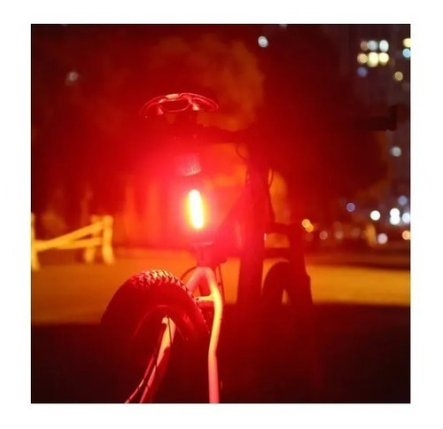 Imagen 2 de 3 de Luz Led Usb Trasera Para Bicicletas
