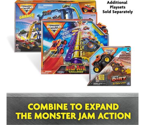 Juego De Garaje Monster Jam Y Almacenaje Con Gra...