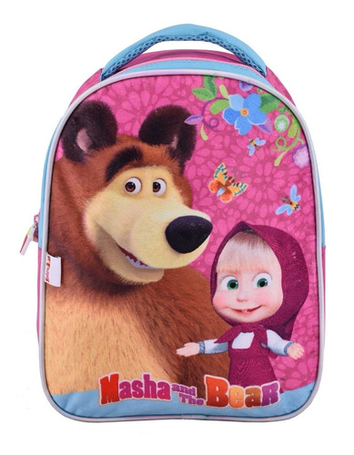 Mochila Espalda Jardin 12p Masha Y El Oso Footy Mundo Manias