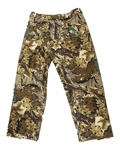 Pantalon Tricapa Camuflada Forest Leather Caza Impermeable