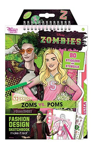 Cuaderno De Bocetos De Diseño De Moda De Disney Zombies