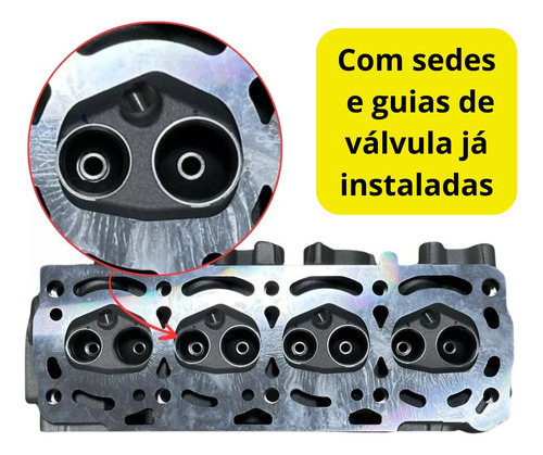 Cabeçote Com Válvulas Gol Parati At/mi 1.0 8v 1996 Até 2002