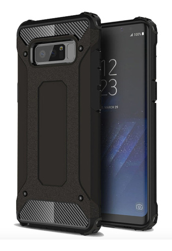 Capa Anti-impacto Hybrid Rugged Para Galaxy Note 8 - Preta
