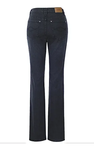 Jeans Rectos Mujer Trece Cielos Mezclilla Stretch