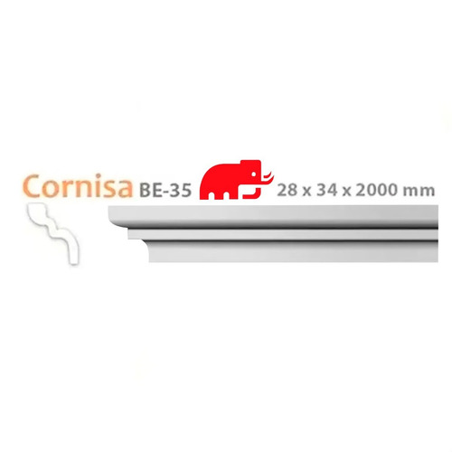 Moldura Techo Pared Interior Cornisa Be 35 Telgopor Tergopol