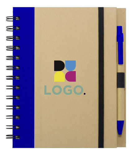 Cuaderno Libreta Point Lapicera Eco Personalizable Logo X1