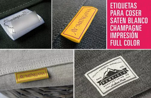 Etiquetas Folies : Etiquetas termoadhesivas rectangulares para ropa
