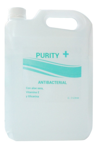 Imagen 2 de 2 de Gel Antibacterial Purity+ 3000ml Aloe