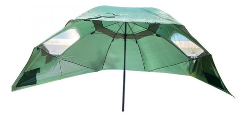Imagen 1 de 6 de Sombrilla Carpa Playera 2.40 Mts Reforzada Iglu Para Vientos