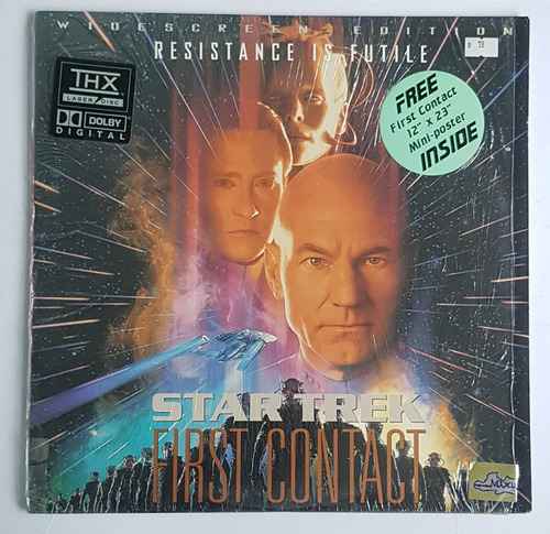 Star Trek First Contact Laser Disc Poster No Dvd Bluray Vhs