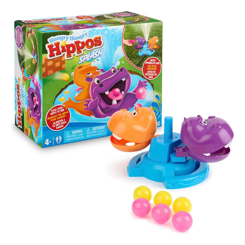 Hungry Hungry Hippos Splash - Juguetes De Agua Para Césped P