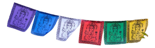 Banderín Estilo Tibetano - Guirnalda - De Tela Multicolor