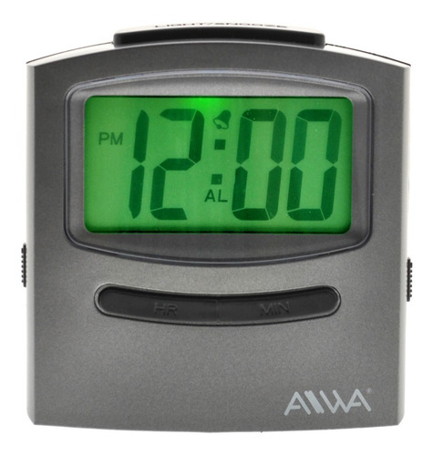 Imagen 3 de 7 de Reloj Despertador Sensor Luz Lcd Digital Aiwa Snooze Ddmb004