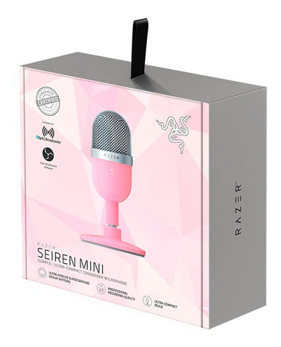 Microfono Razer Seiren Mini Usb Streaming Rosa Cuarzo