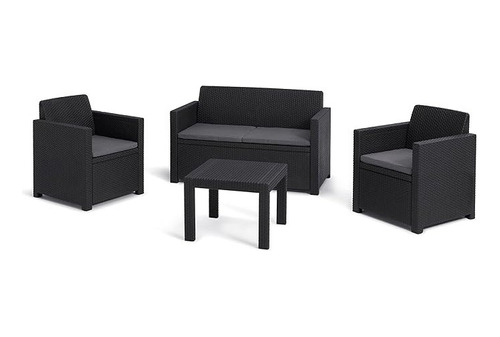 Keter Alabama Lounge Set Sillón, Sillas, Mesa De Exterior